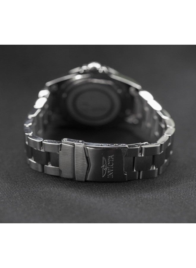 إنفيكتا ساعة إنفيكتا برو دايفر رجالية مقاس 43 مم من الفولاذ المقاوم للصدأ، مينا أزرق (مقاس واحد، فضي) - Image 4